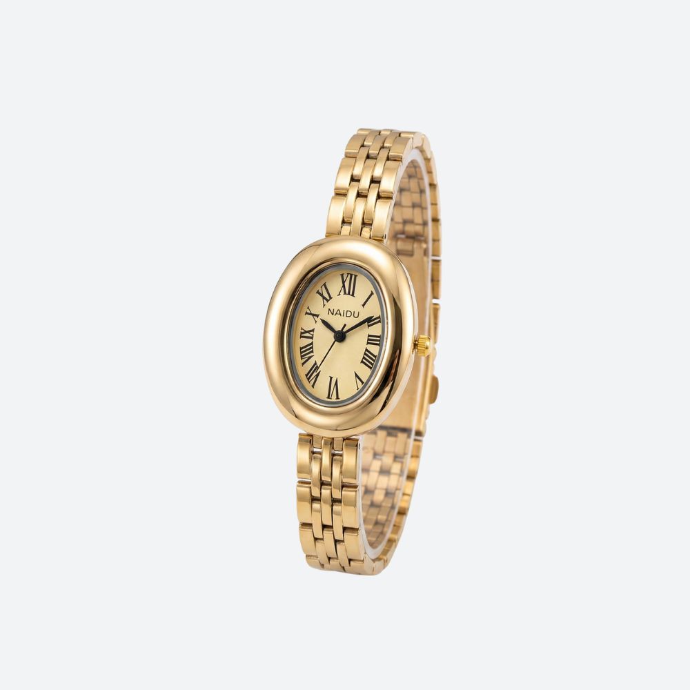 Women's watch with oval dial