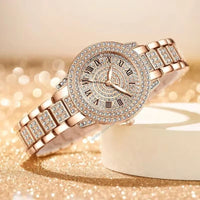 Elegant Women's Mechanical Rhinestone Watch