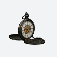Women's Double-Sided Mechanical Skeleton Pocket Watch 3