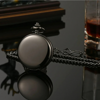 Women's Skeletonized Double-Sided Mechanical Pocket Watch