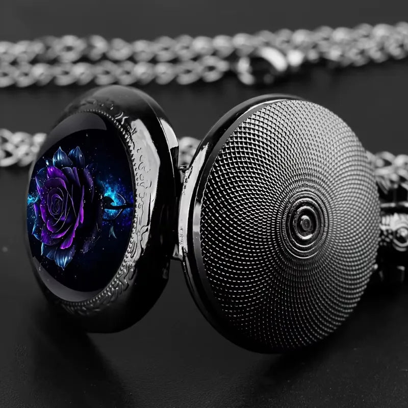 Men's Pink Pocket Watch, Elegance and Mystery