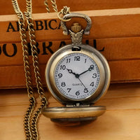 Vintage Bronze Mermaid Men's Pocket Watch