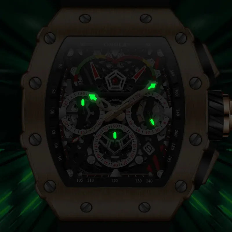 Men's Automatic Watch, Tonneau Case