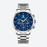 Men's Quartz Chronograph Watch, Stainless Steel Bracelet