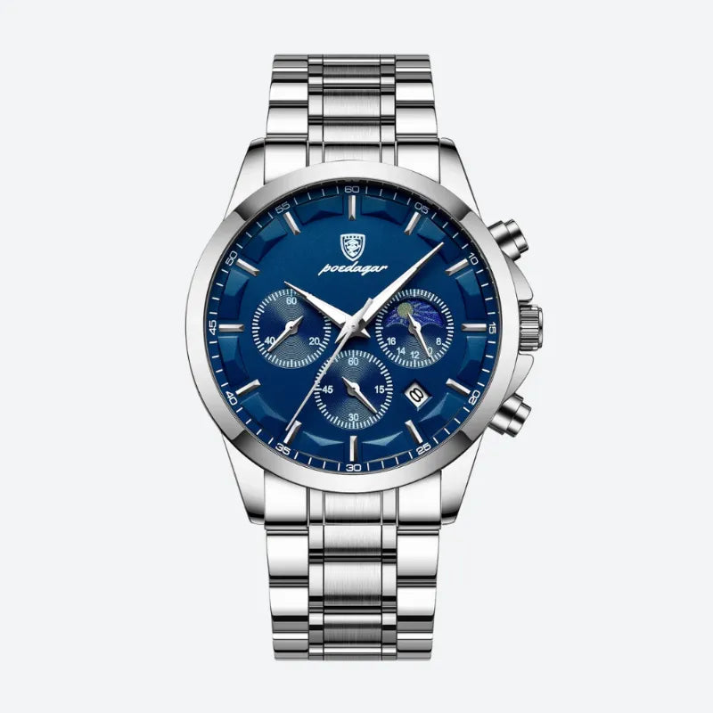 Men's Quartz Chronograph Watch, Stainless Steel Bracelet