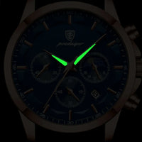 Men's Quartz Chronograph Watch, Stainless Steel Bracelet