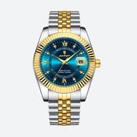 Luxury Men's Quartz Watch, Roman Numerals