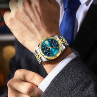 Luxury Men's Quartz Watch, Roman Numerals