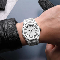 Minimalist Quartz Men's Watch, Clean Design