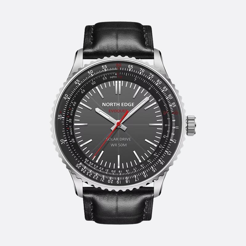 Men's Solar Aviator Chronograph Watch