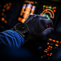 Men's Solar Aviator Chronograph Watch