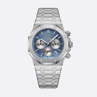 Luxury Men's Chronograph Watch, Textured Dial