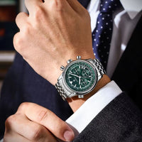 Elegant Men's Chronograph Watch, Sport Style