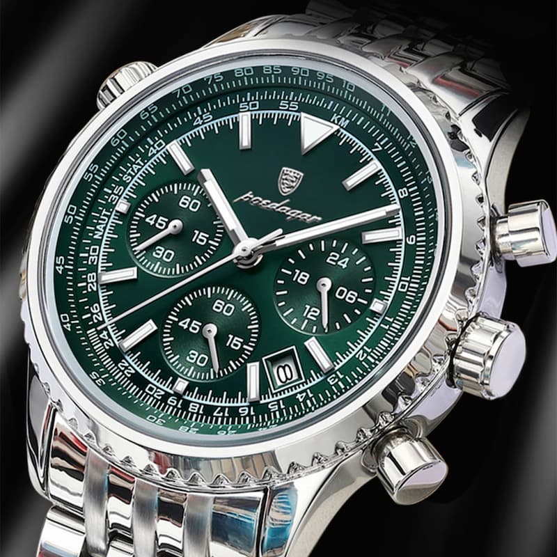 Elegant Men's Chronograph Watch, Sport Style