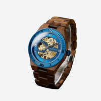 Men's Wooden Mechanical Watch - Natural Craftsmanship