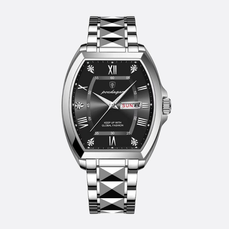 Men's Barrel Design Quartz Watch