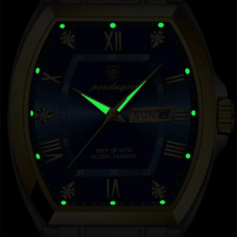 Men's Barrel Design Quartz Watch