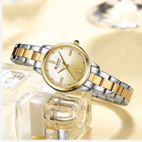 Sparkling Two-Tone Quartz Watch for Women