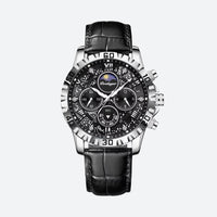 Men's Round Quartz Chronograph Watch, Sapphire Crystal