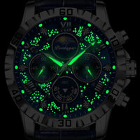 Men's Round Quartz Chronograph Watch, Sapphire Crystal