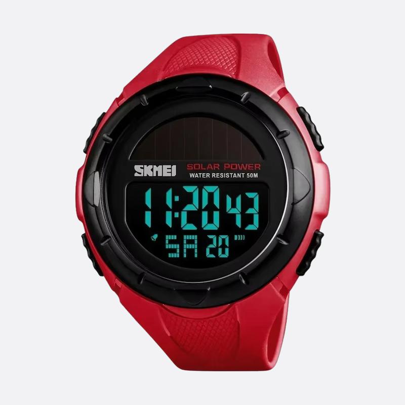 Men's Digital Solar Watch, Multifunctional