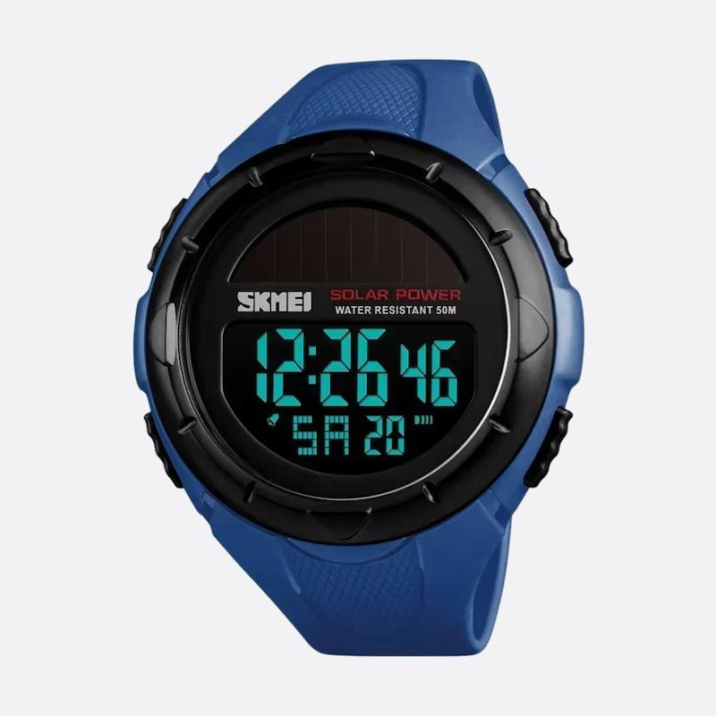 Men's Digital Solar Watch, Multifunctional
