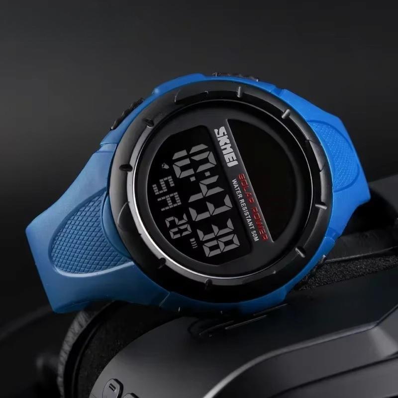 Men's Digital Solar Watch, Multifunctional