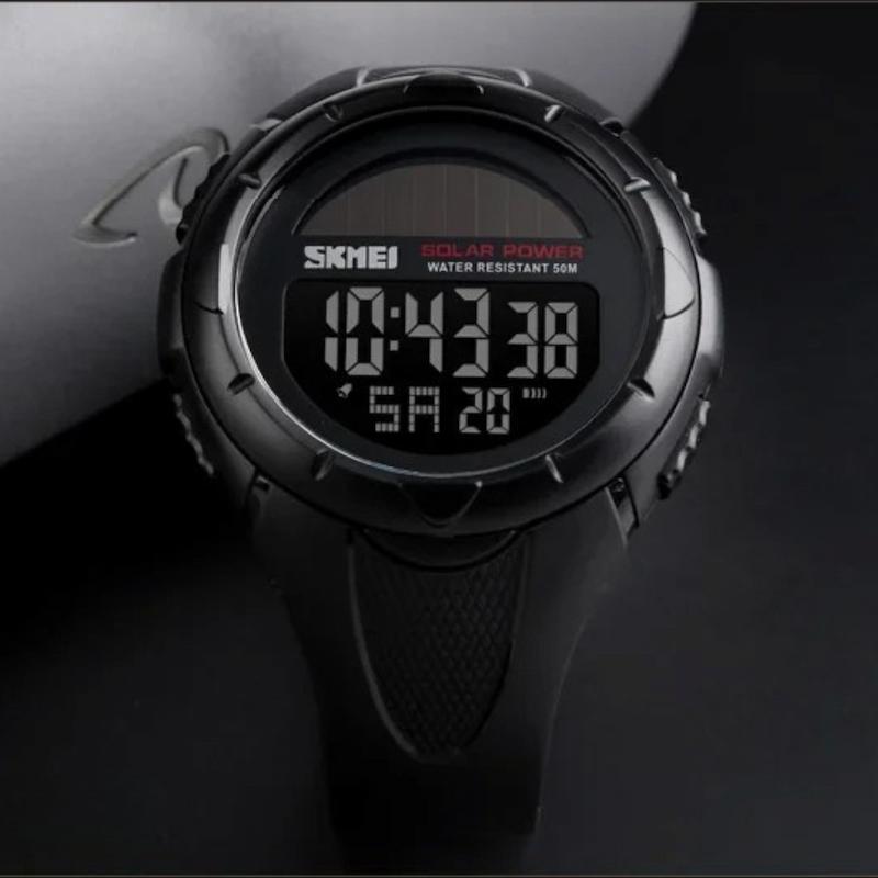 Men's Digital Solar Watch, Multifunctional