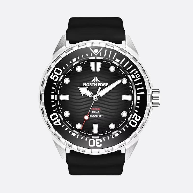 Men's Solar Diving Watch, 300M Waterproof Image