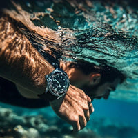 Men's Solar Diving Watch, 300M Waterproof