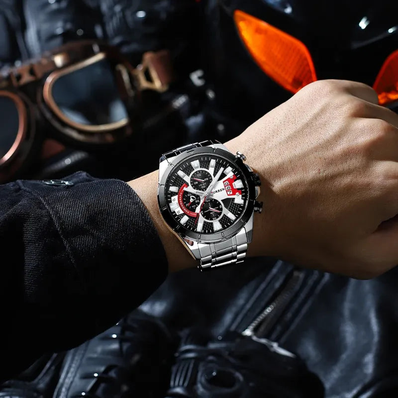 Racing Style Chronograph Sport Watch