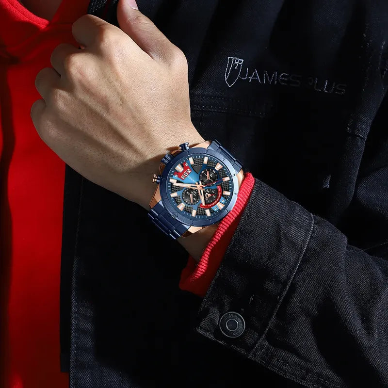 Racing Style Chronograph Sport Watch