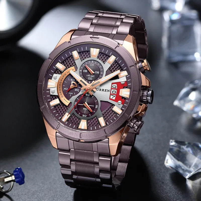Racing Style Chronograph Sport Watch