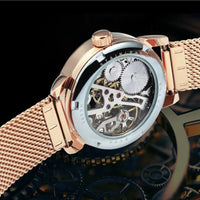 Women's Skeleton Watch with Exposed Mechanism