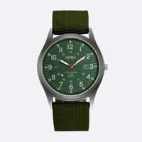 Vintage Military Men's Quartz Watch, Nylon Strap