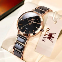 Vintage Round Watch for Women, Rose Gold