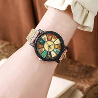 Women's Wooden Patchwork Retro Watch