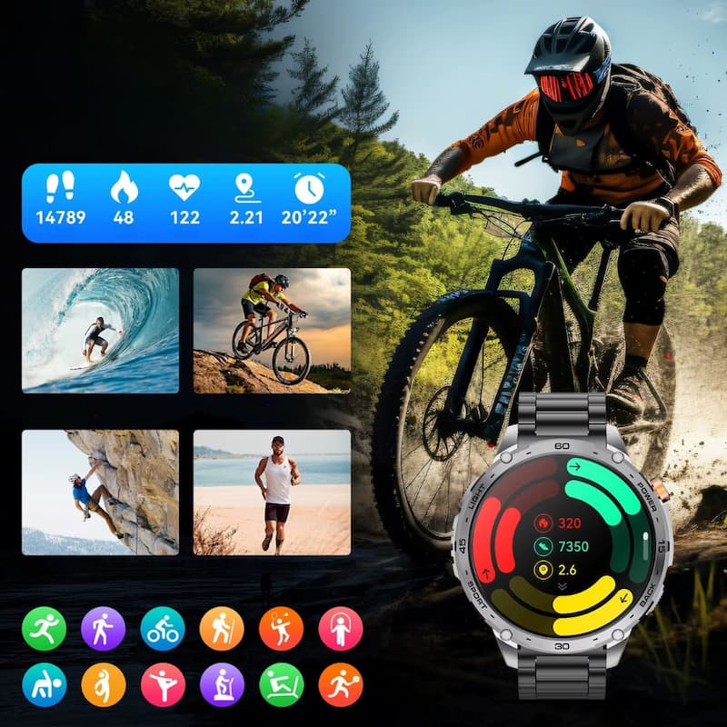 Men's Smartwatch with Bluetooth Calling and Voice Assistant