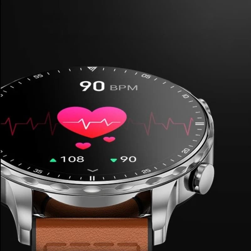 Round Men's Smartwatch for Sports and Health