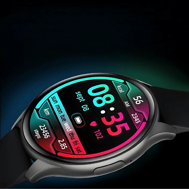 Women's Smartwatch with AMOLED Screen and Silicone Strap
