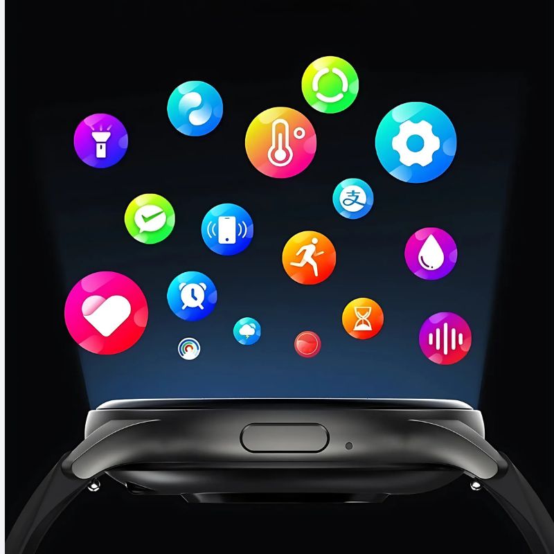 Women's Smartwatch with AMOLED Screen and Silicone Strap