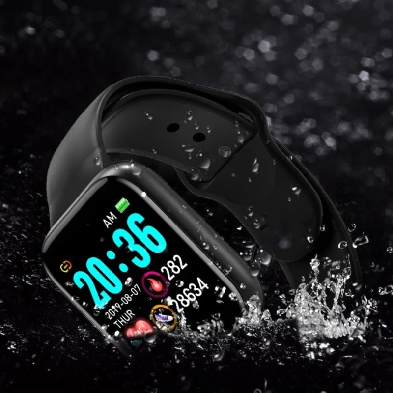 Women's Pink Smartwatch with Bluetooth & Health Tracking