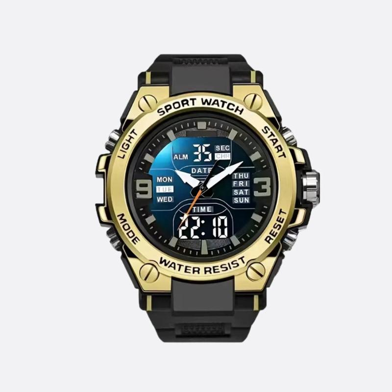 53mm Men's Digital Analog Sports Watch