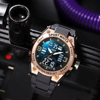 53mm Men's Digital Analog Sports Watch