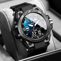 53mm Men's Digital Analog Sports Watch