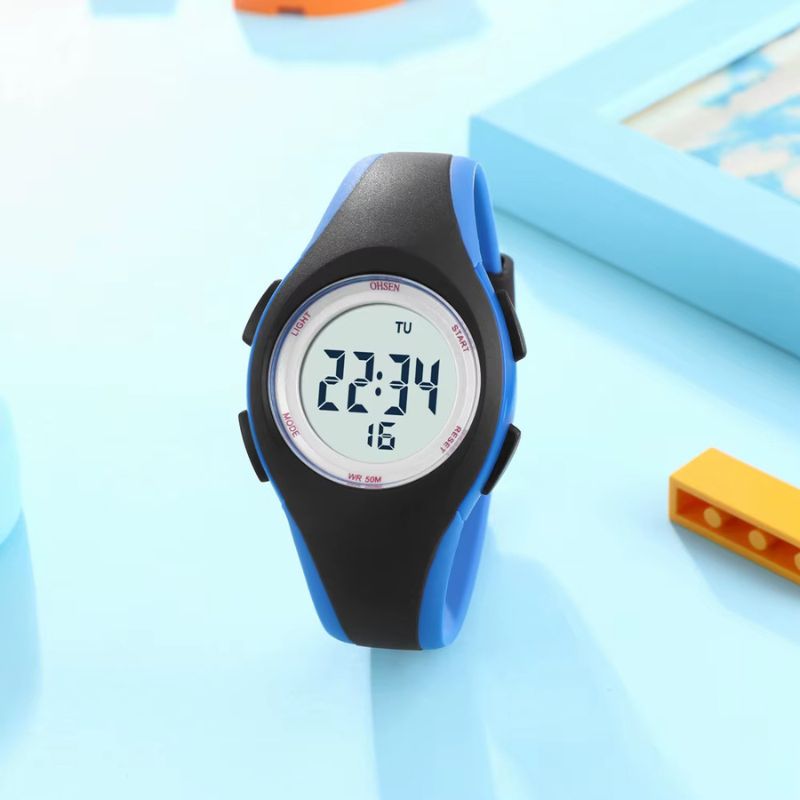 Children's Digital Watch, Silicone, Waterproof 50m