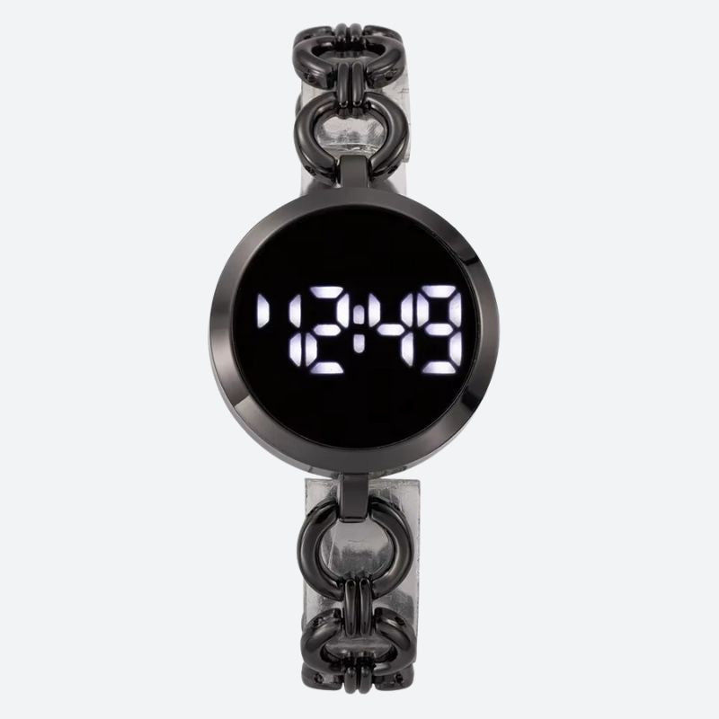 Women's Digital Watch - Curb Chain - 2 Image