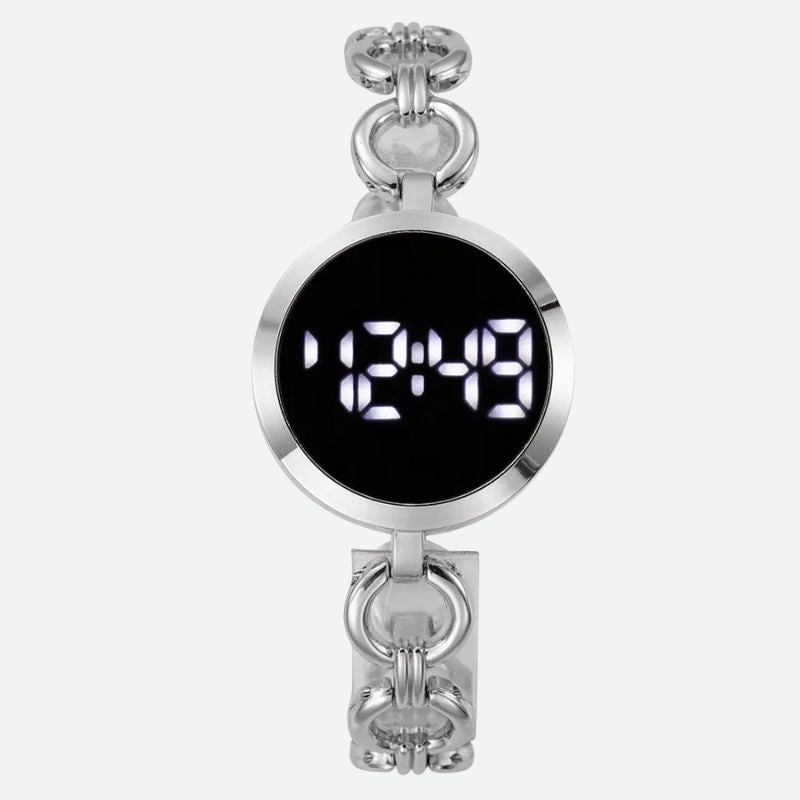 Women's Digital Watch - Curb Chain - 3