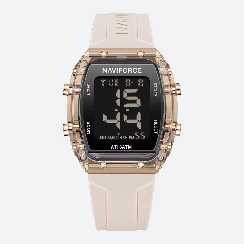 Women's Digital Watch, Barrel Design, 30m Water Resistant