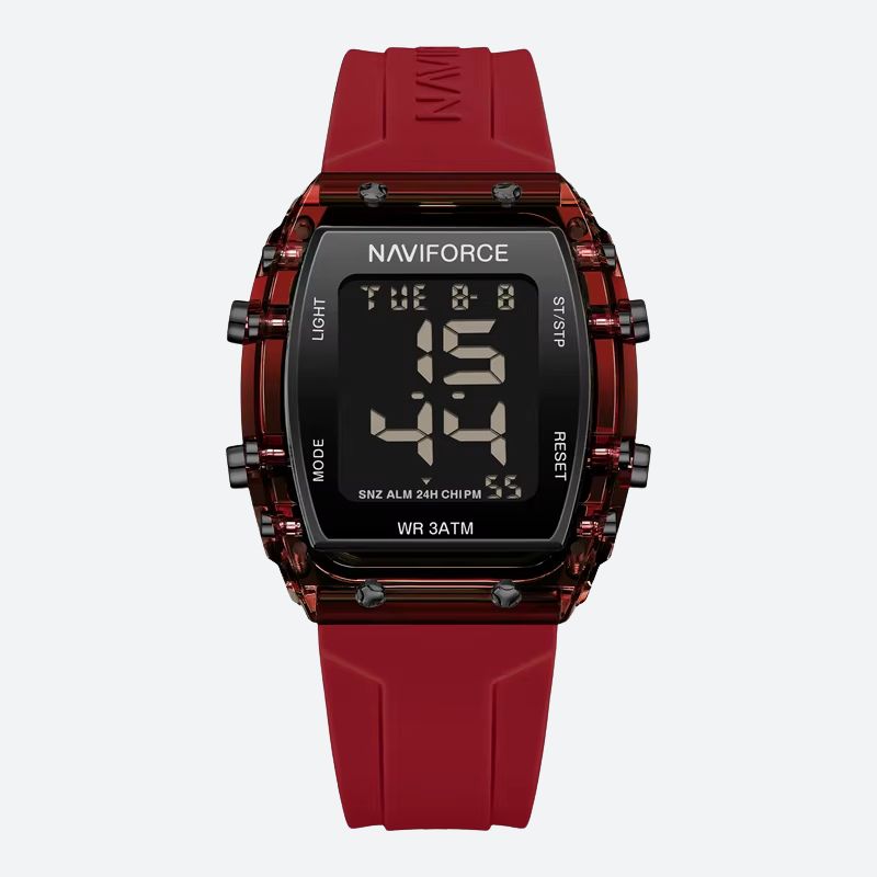 Women's Digital Watch Barrel Case Water Resistant 30m 4 Image